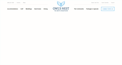 Desktop Screenshot of owlsnestresort.com